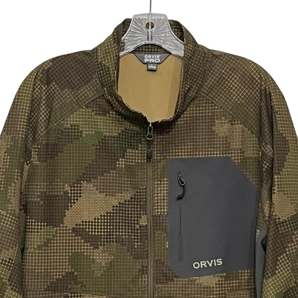 Orvis Pro Jacket Mens Camo Softshell Lightweight Breathability Sz L NWOT - Picture 3 of 13